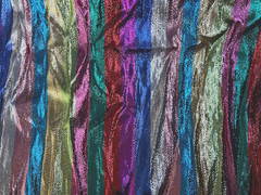 Multicolor Metallic Fabric By the Yard 40″ Wide