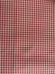 4 Yards Red Beige Gingham Plaid Cotton Fabric Lot VTG 1980s French Country Woven