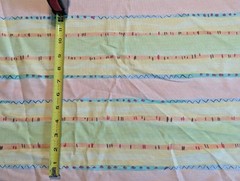 Vintage 5th avenue upholstery fabric 7.5 Yards Pastel 1997 Pink Yellow Stripe