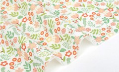 OEKO-TEX Flower Floral Patterned Fabric made in Korea by the Half Yard