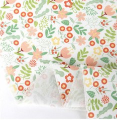 OEKO-TEX Flower Floral Patterned Fabric made in Korea by the Half Yard