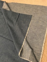 Light Weight Cotton Denim/chambray Fabric 3.25 Yards 62” Wide