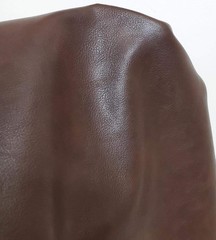 Brown PU Faux Leather 2 Yards Vegan Upholstery Sheet Nappa