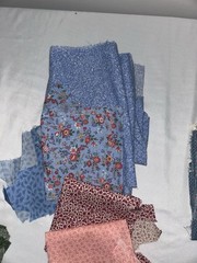 Large Lot Vintage Floral Fabric Pieces Scraps 3 Pounds Tiny Flowers 90’s