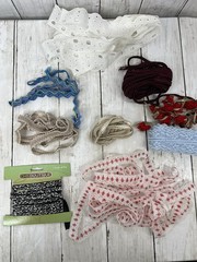 Trim Lot 25 Yards Multi Color Type Rose Beads Lace Cording Sewing Craft