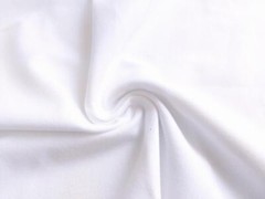 Brushed Cotton Flannel Fabric Material Wynciette WHITE