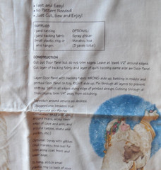 NEW Daisy Kingdom Cut & Sew Fabric Panel “Father Christmas” Door Panel 60×35