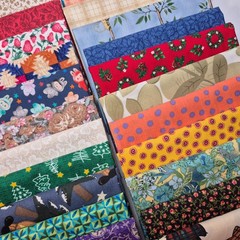 Fat Quarter Bundle 45 FQ Cotton Quilting Fabric Stash Builder Mixed Fabric Lot