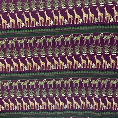 New African Hi Fashion Fabrics 5 yds MuuMuu Kaftan Giraffes Zebras Poly Rayon