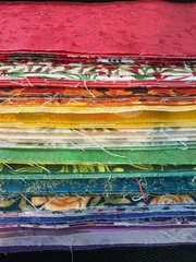 75 PC 2.5″ JELLY ROLL Strips Mixed 100% Cotton Fabric Moda, Fairy Frost + others