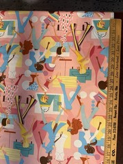 Alexander Henry Fabric fashion girls 2002 Pink 16-18 Yards