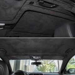 Suede Headliner Fabric with Adhwsive Backing Black 35″× 60″ Car Interior Roof
