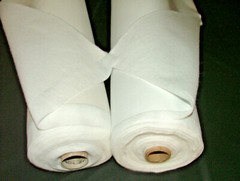 Bonded Interlining Blackout Curtain Thermal Curtain Lining Ivory And White