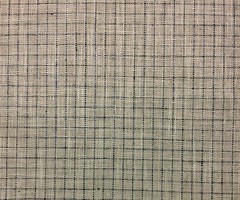 BALLARD DESIGNS BLAKE INDIGO BLUE FLAX TATTERSALL PLAID FABRIC BY THE YARD 54″W