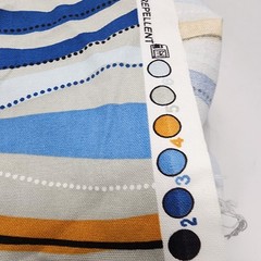 Cotton Fabric WAVE Laurie Smith Collection Hancock Soil Stain Resistant 2 yds