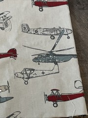 Premier Prints Fabric Vintage Airplanes Aircraft Cotton Home Decor