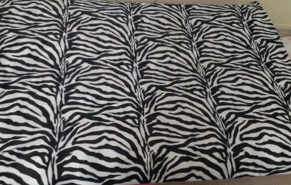 Luxury Velvet Faux Fur Zebra Animal Print – sold per yard