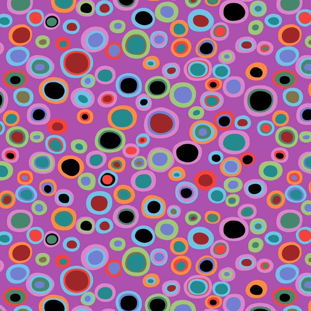 1/2 Yard – Kaffe: From the Archives | Bubbles – Plum by Kaffe Fassett