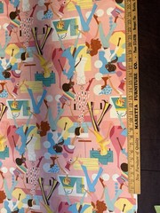 Alexander Henry Fabric fashion girls 2002 Pink 16-18 Yards