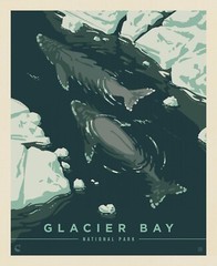 Yellowstone Quilt Panel Legends of National Parks Digitally Printed 36×43