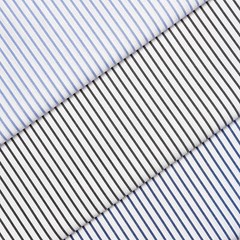 Suave 1/4″ Pinstripe Shirting Poplin Fabric – 58/60″ By The Yard