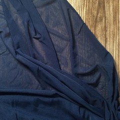 Navy Sheer Tricot Mesh Fabric – One-Way Stretch Lingerie & Dancewear 5 Yards