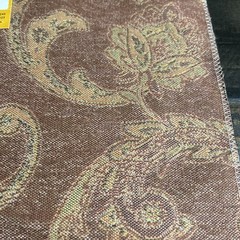 Casual Creations Vintage Upholstery Fabric Samples Brown Pattern 2 pieces 10X20