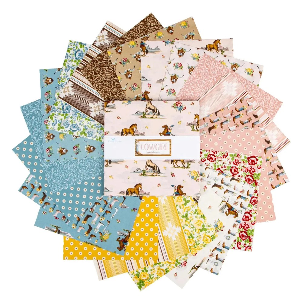 Layer Cake 10″ Stacker 42pc Riley Blake “Cowgirl” by Echo Park Paper Co