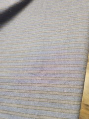 Blue Black Grey Pin Striped 100% Cotton Fabric 1 Yard 54 Wide Quilting Sewing