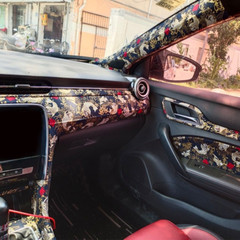 Auto Car Headlining Fabric Foam Backed DIY ABC Pillar Upholstery Cloth Decor