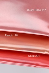 52 colors Silky Bridal Satin Fabric by the yard 60″ Wide