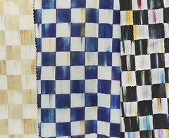 Royal Blue Check FABRICS~ Priced By the Yard ~ YOU SELECT!