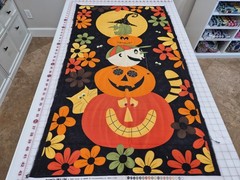 33 Sandy Gervais Moda Pumpkins Gone Wild Fat Quarters + 2 Panels OOP