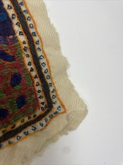 Lot 2 Woven Fabric Yarn Dyed Unique Geometric Patterns – 23.5″ x 19 in