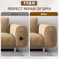 Couch Patch Repair Fabric 6 Pcs Self Adhesive Microfiber Upholstery Dark Brown