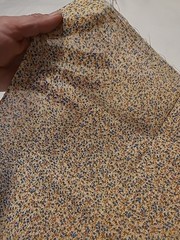 30″x40″ Fabric Ditzy Floral Vines Tan Blue Pink Berries Blueberry Vintage Style