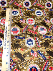 United States Various Military Branches 100% med cotton fabric by the yard #04
