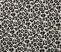 PREMIER PRINTS GOBI BEIGE BLACK LEOPARD SPOTS MULTIUSE FABRIC BY THE YARD 54″W