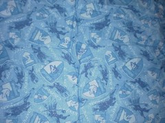 Harry Potter 2001 fabric Vintage Rare blue shields chaser keeper beater sparkles