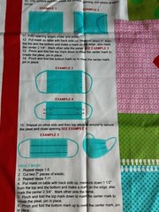 Fabric Safety First By Stacy Lest Hsu Multicolor Panel face masks