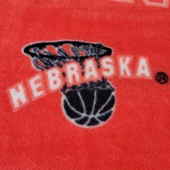 Nebraska Huskers Red Fleece Fabric 60″x35″ NCAA College Team Sports Print
