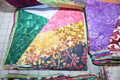 12 Pc Crazy Quilt 8″ Squares (Batiks) No Duplicates Cotton Fabric-Quilt-Sew