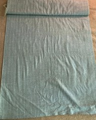 Wain Shiell & Sons Savile Row Harrods 1975 Medium Gray White Stripe 6.67sq yds