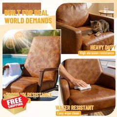 Meneng Light Brown Crazy Horse 1 Yard Leather