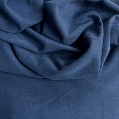 Chey DENIM BLUE Stretch Crepe Scuba Techno Knit Polyester Spandex Fabric for Bo