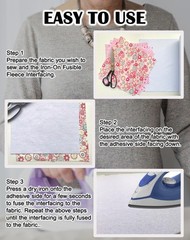 Fusible Fleece Interfacing, One-Sided Loft for Medium Weight