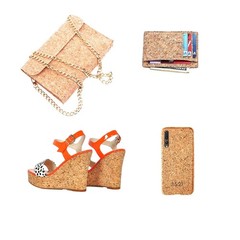AOUXSEEM 11.8″ x 52″(30cm x 132cm) Real Cork Faux Leather Roll for