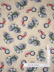 Farm Tractors Toss Cotton Fabric Wilmington Green Mountain Farm By The Yard