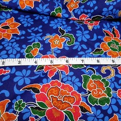 Emchit Fabric Thai Cotton Blue Floral Print Skirt Cotton Craft Quilt 62″ x 40″