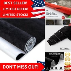 Black Suede Headliner Fabric 54″ L x 60″ W – Perfect for Auto Interiors